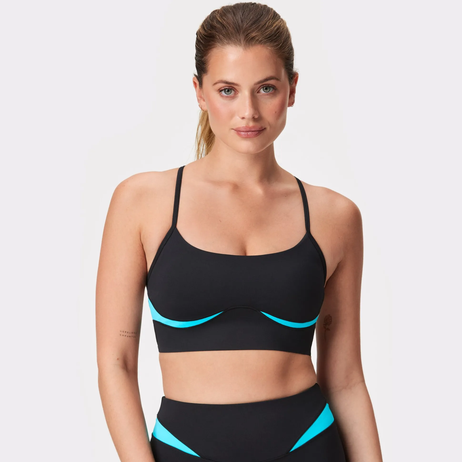 Ready Strap Sports Bra Blue Atoll