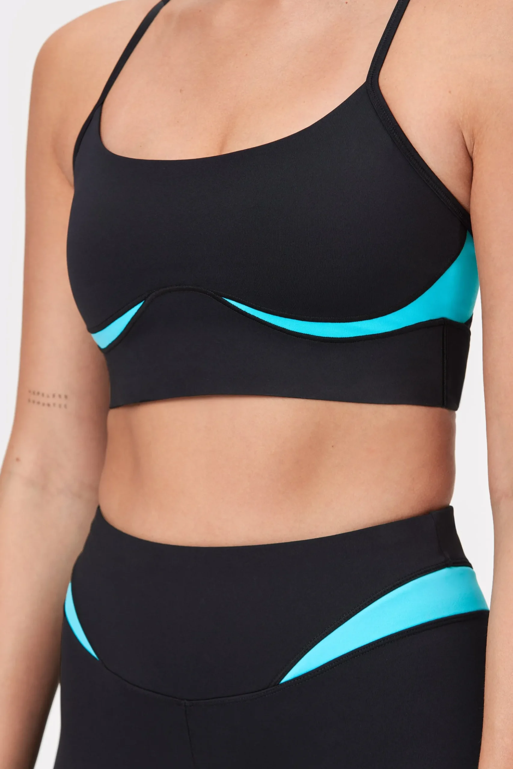 Ready Strap Sports Bra Blue Atoll