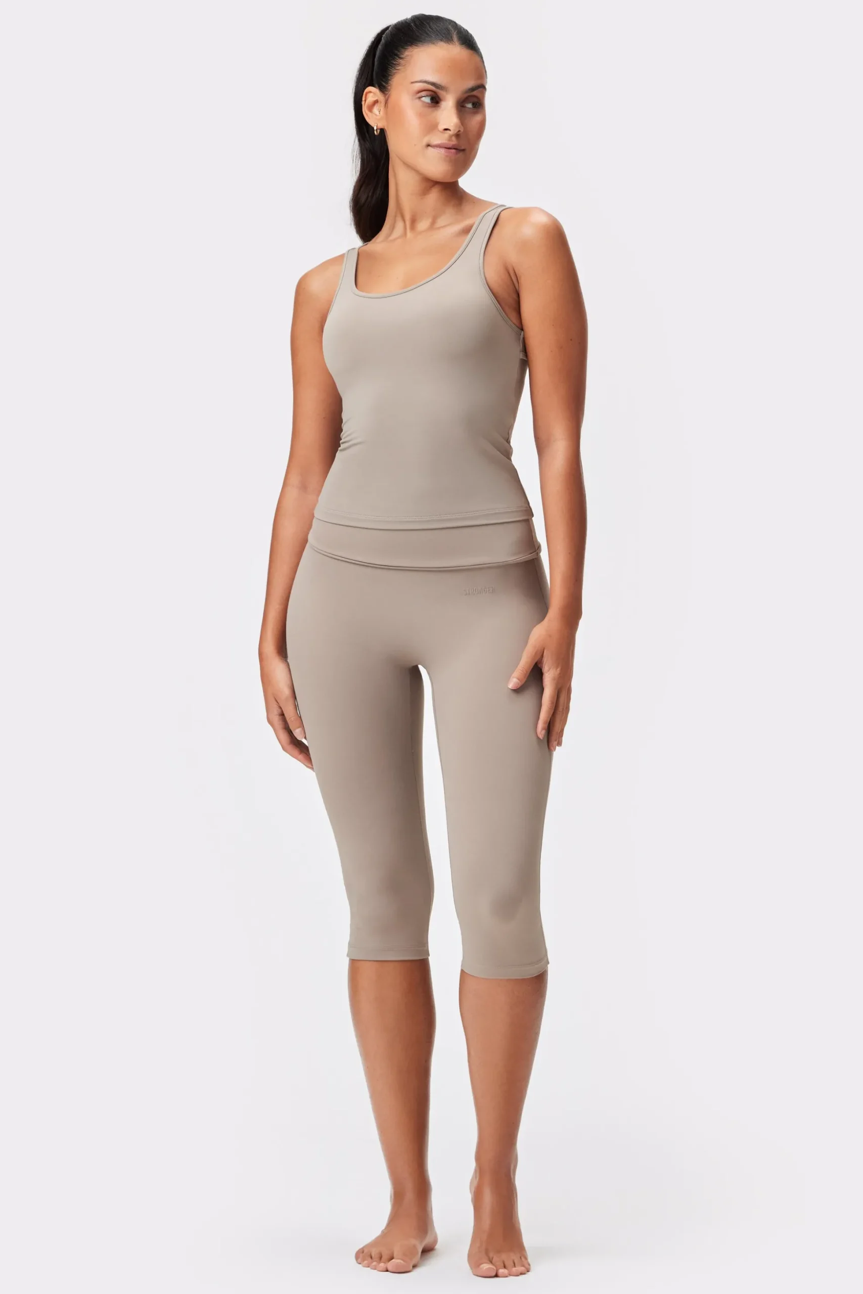 Soft Fold Over Capri Tights