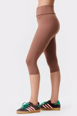 Soft Fold Over Capri Tights