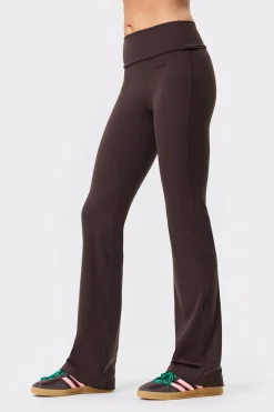 Soft Fold Over Flared Tights