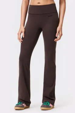 Soft Fold Over Flared Tights