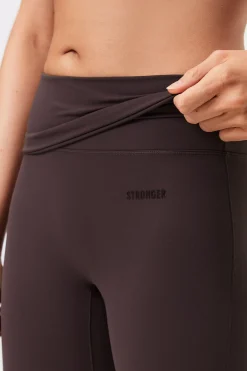 Soft Fold Over Flared Tights