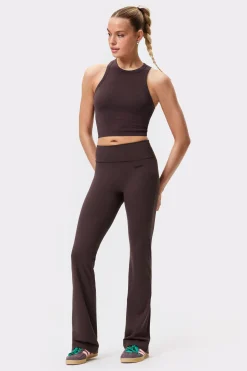 Soft Fold Over Flared Tights