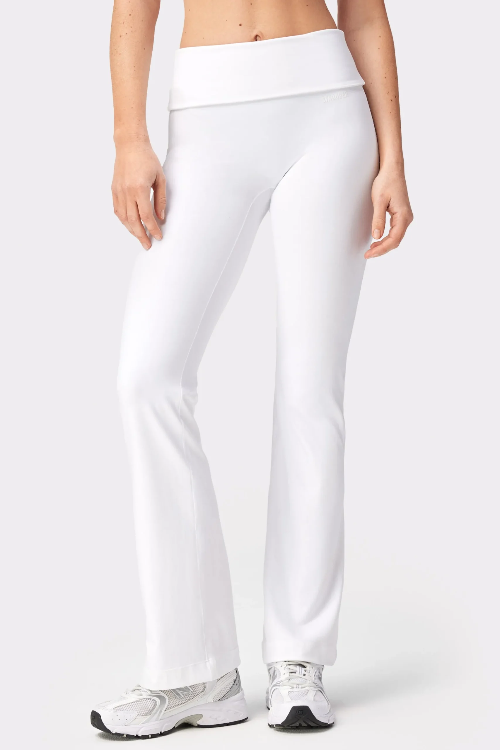 Soft Fold Over Flared Tights