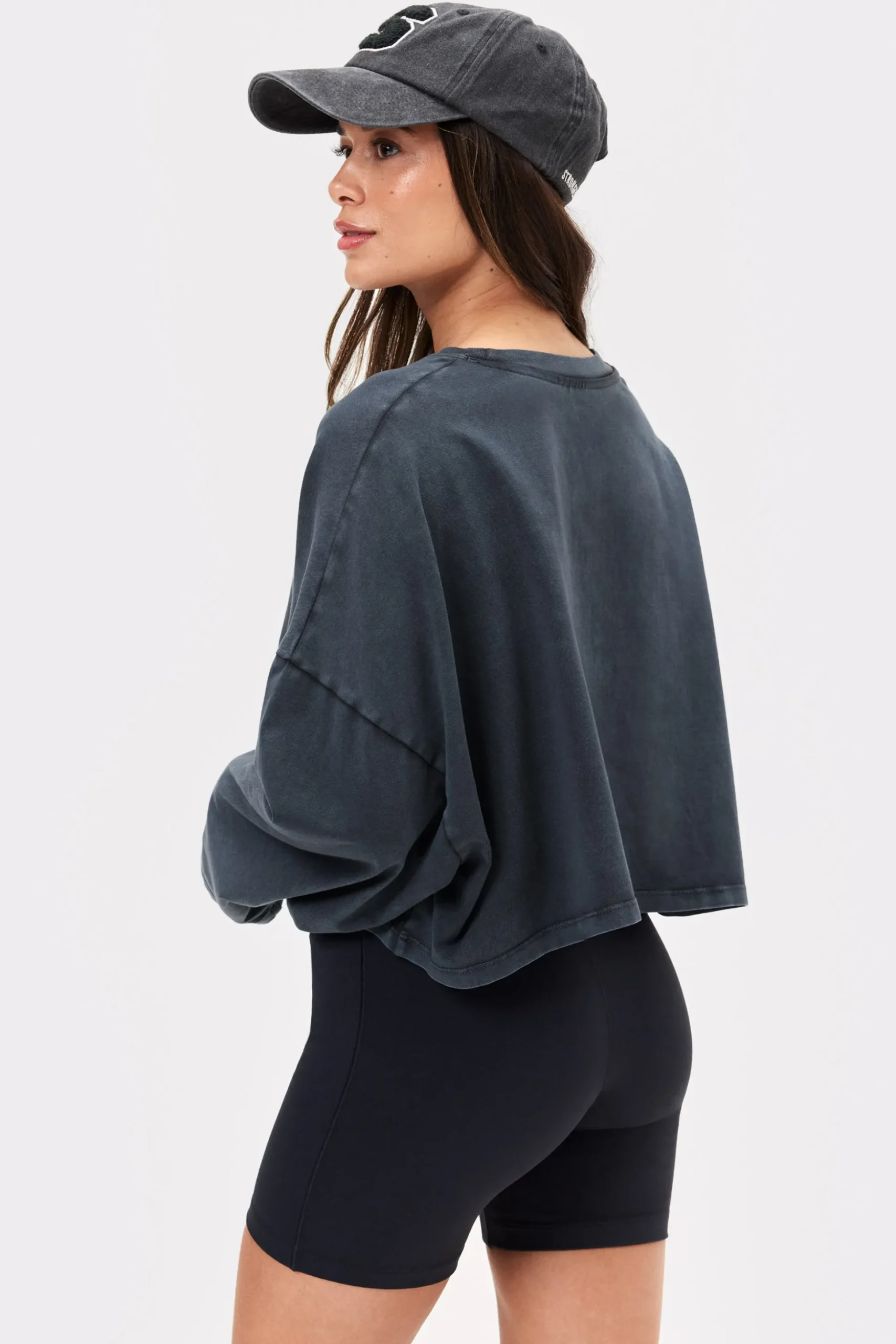 Washed Cropped Long Sleeve